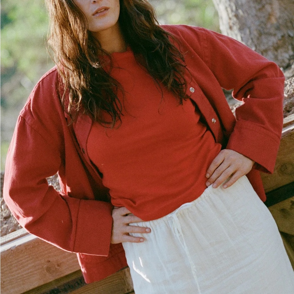 LA Relaxed Bebe Tee Cherry